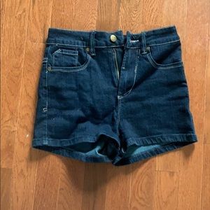 Denim shorts